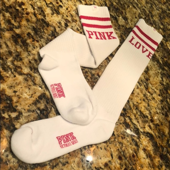 PINK Victoria's Secret Accessories - Victoria’s Secret Pink Socks PINK Victoria's Secret Accessories - Victoria’s Secret Pink Socks